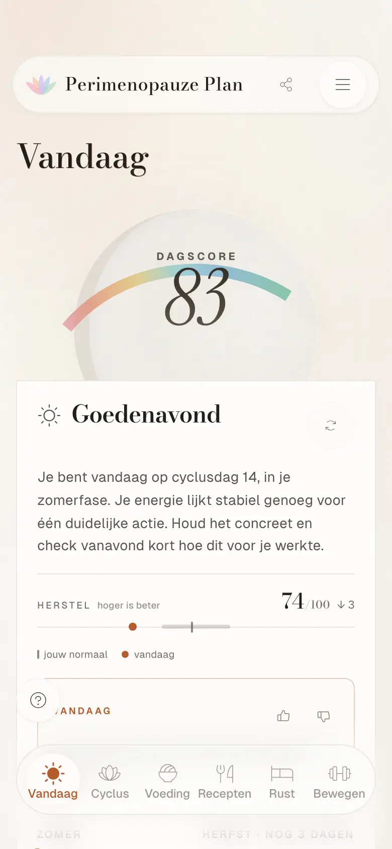Alles in één, met dagelijkse tips